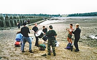 welcoming the festival of ounk at cramond island, Edinburgh 1996